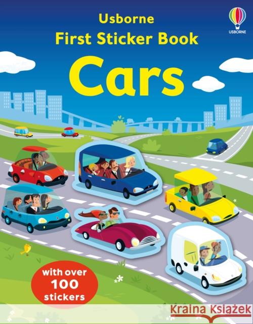 First Sticker Book Cars Simon Tudhope 9781805077381 Usborne Publishing Ltd