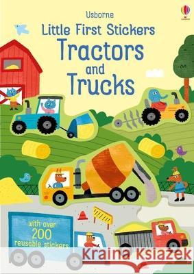 Little First Stickers Tractors and Trucks Hannah Watson Joaquin Camp 9781805317791 Usborne Books