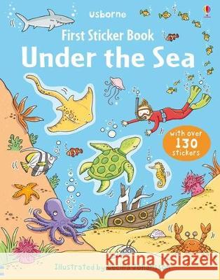 First Sticker Book Under the Sea Jessica Greenwell Cecilia Johansson 9781805318064 Usborne Books