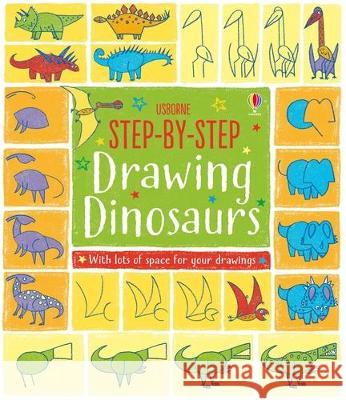 Step-By-Step Drawing Dinosaurs Fiona Watt Candice Whatmore 9781805318422 Usborne Books