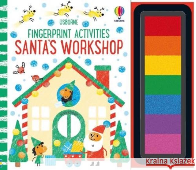 Fingerprint Activities Santa's Workshop Fiona Watt 9781805318910 Usborne Publishing Ltd