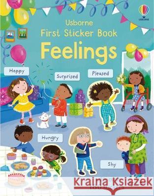 First Sticker Book Feelings Holly Bathie Joanne Partis 9781805319382 Usborne Books