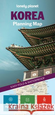 Lonely Planet Korea Planning Map Lonely Planet 9781806533329 Lonely Planet