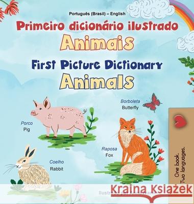 First Picture Dictionary - Animals (Portuguese Brazilian English Bilingual Children's Book) Kidkiddos Books 9781834162324 Kidkiddos Books Ltd.