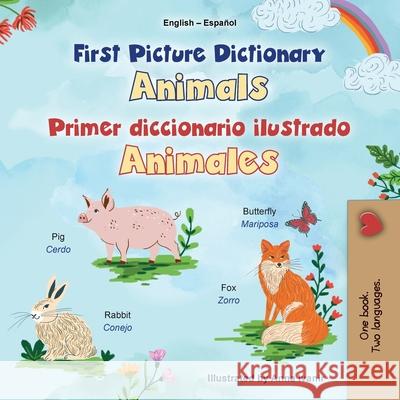 First Picture Dictionary - Animals (English Spanish Bilingual Children's Book) Kidkiddos Books 9781834162553 Kidkiddos Books Ltd.