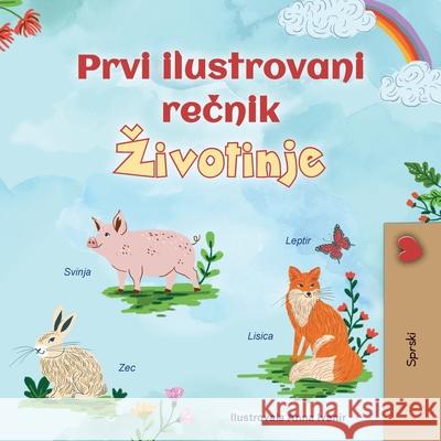 First Picture Dictionary - Animals (Serbian Children's Book - Latin Alphabet) Kidkiddos Books 9781834167503 Kidkiddos Books Ltd.
