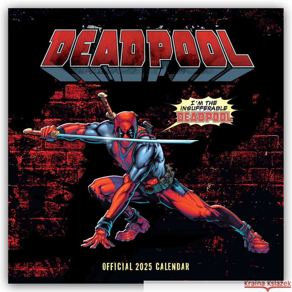 Deadpool - Offizieller Kalender 2025 Danilo Promotion Ltd 9781835270899 Flechsig