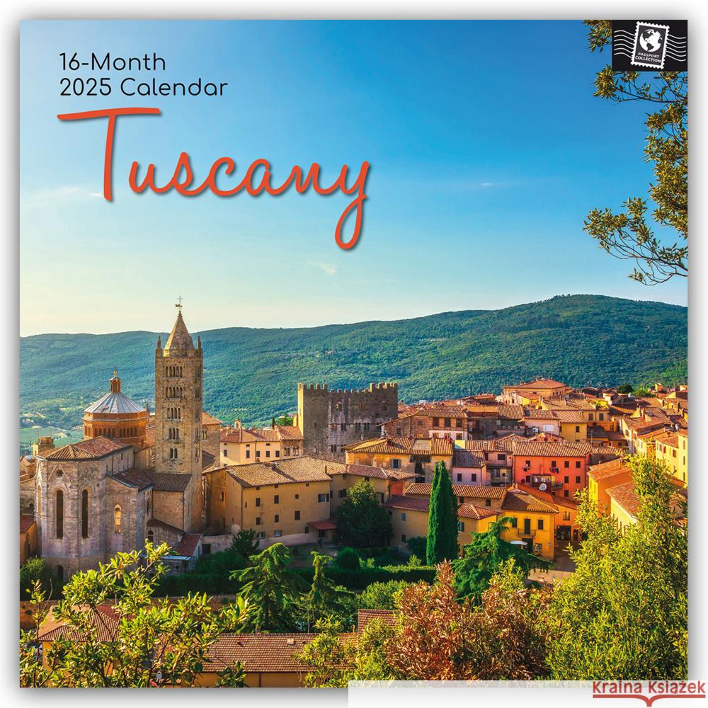 Tuscany - Toskana 2025 - 16-Monatskalender Gifted Stationery Co. Ltd 9781835362389