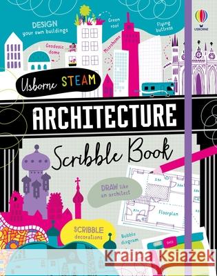 Architecture Scribble Book Usborne                                  Darran Stobbart Eddie Reynolds 9781835401149 Usborne Books