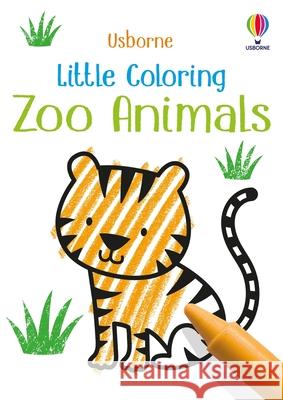 Little Coloring Zoo Animals Kirsteen Robson Jenny Brown Jenny Brown 9781835405109 Usborne Books