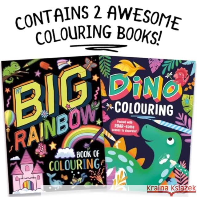 Two Awesome Colouring Books Igloo Books Ltd 9781835443811 Bonnier Books Ltd