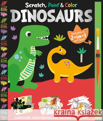 Scratch, Paint & Color Dinosaurs Georgie Taylor Christine Gore 9781835551394 Two Windmills