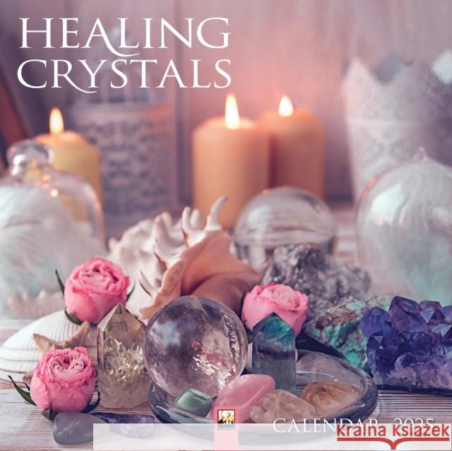 Healing Crystals Wall Calendar 2025 (Art Calendar)  9781835620144 Flame Tree Publishing