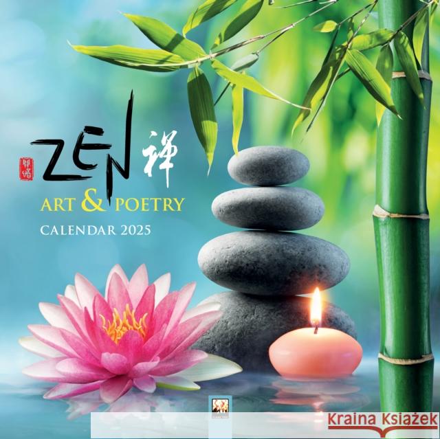 Zen Art & Poetry Wall Calendar 2025 (Art Calendar) Flame Tree Studio 9781835620168 Flame Tree Calendars