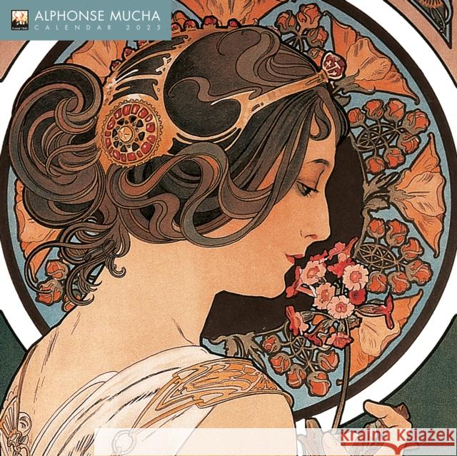 Alphonse Mucha Wall Calendar 2025 (Art Calendar) Flame Tree Studio 9781835620281 Flame Tree Publishing