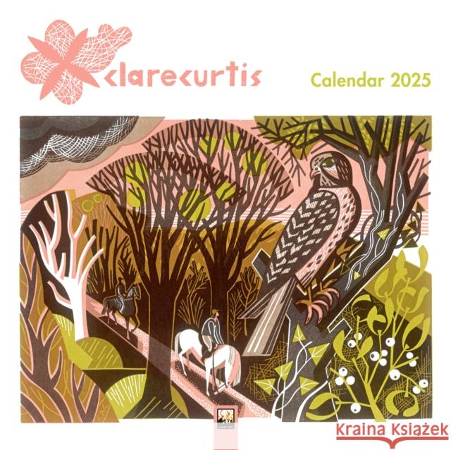 Clare Curtis Wall Calendar 2025 (Art Calendar) Flame Tree Studio 9781835620502 Flame Tree Publishing