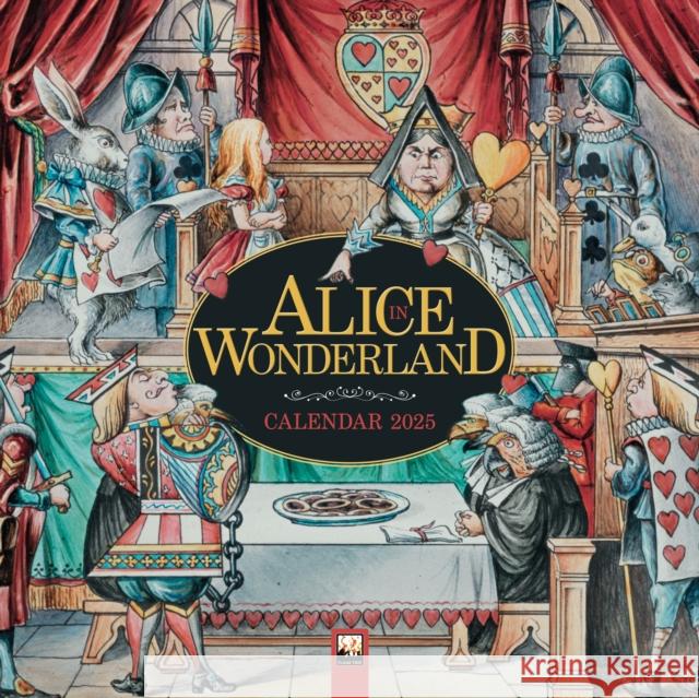 Science Museum: Alice in Wonderland Wall Calendar 2025 (Art Calendar) Flame Tree Studio 9781835620670 Flame Tree Publishing