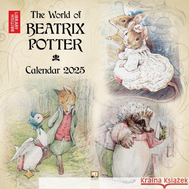 British Library: Beatrix Potter Wall Calendar 2025 (Art Calendar) Flame Tree Studio 9781835620687 Flame Tree Publishing