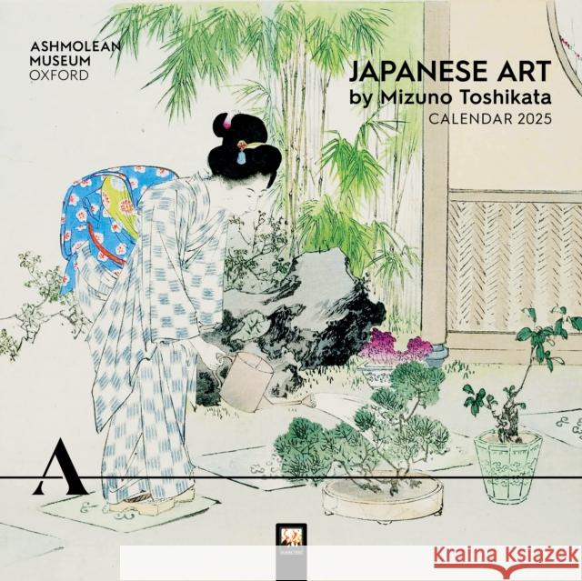 Ashmolean Museum: Japanese Art by Mizuno Toshikata Wall Calendar 2025 (Art Calendar) Flame Tree Studio 9781835620786 Flame Tree Calendars