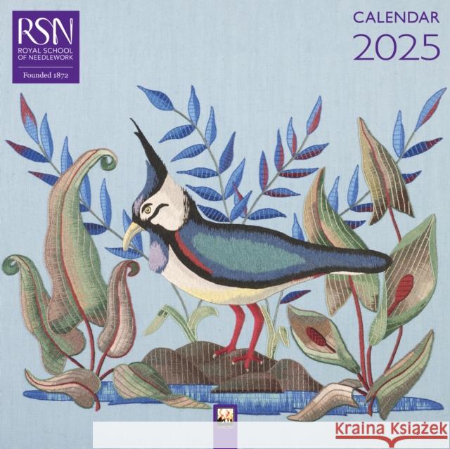 Royal School of Needlework Wall Calendar 2025 (Art Calendar) Flame Tree Studio 9781835620878 Flame Tree Publishing