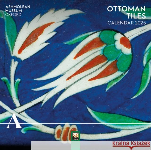 Ashmolean: Ottoman Tiles Mini Wall Calendar 2025 (Art Calendar)  9781835621028 Flame Tree Publishing