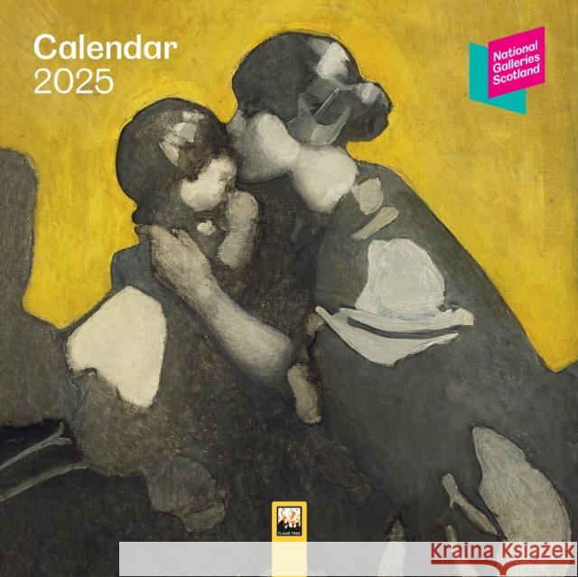 National Galleries Scotland Mini Wall Calendar 2025 (Art Calendar) Flame Tree Studio 9781835621103 Flame Tree Publishing