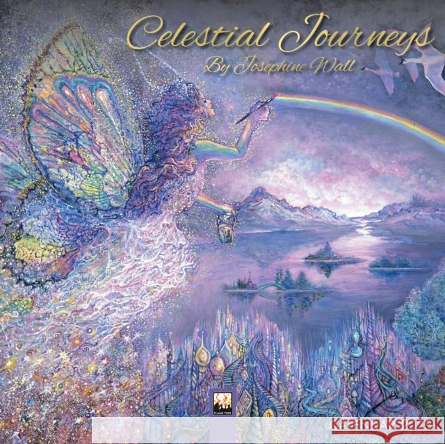 Celestial Journeys by Josephine Wall Mini Wall Calendar 2025 (Art Calendar)  9781835621219 Flame Tree Publishing