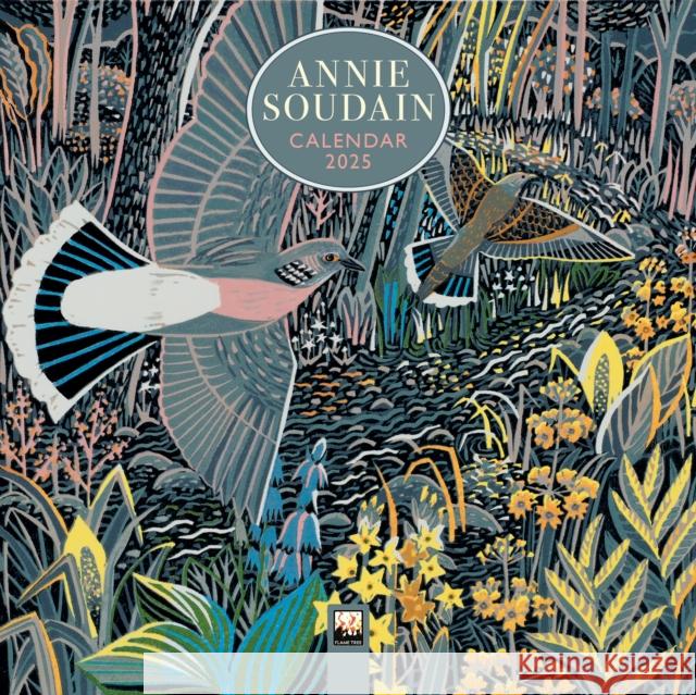 Annie Soudain Mini Wall Calendar 2025 (Art Calendar) Flame Tree Studio 9781835621257 Flame Tree Publishing