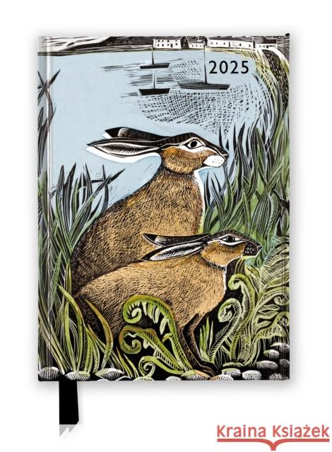 Angela Harding: Rathlin Hares 2025 Luxury Diary Planner - Page to View with Notes  9781835621387 Flame Tree Publishing