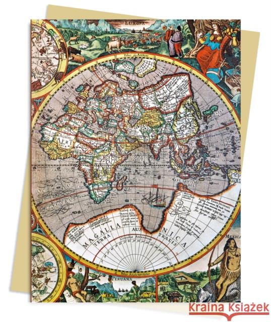 Pieter van den Keere: Antique Map Greeting Card Pack: Pack of 6  9781835621981 Flame Tree Publishing