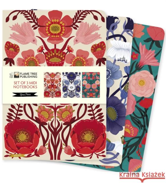 Nina Pace Set of 3 Midi Notebooks  9781835622223 Flame Tree Gift