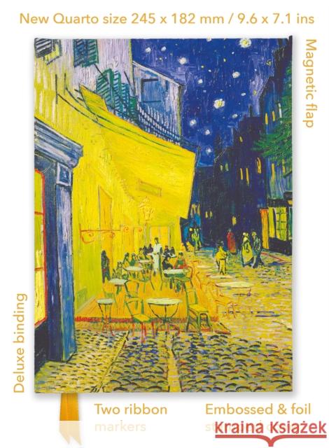 Vincent van Gogh: Cafe Terrace (Foiled Quarto Journal)  9781835622230 Flame Tree Gift