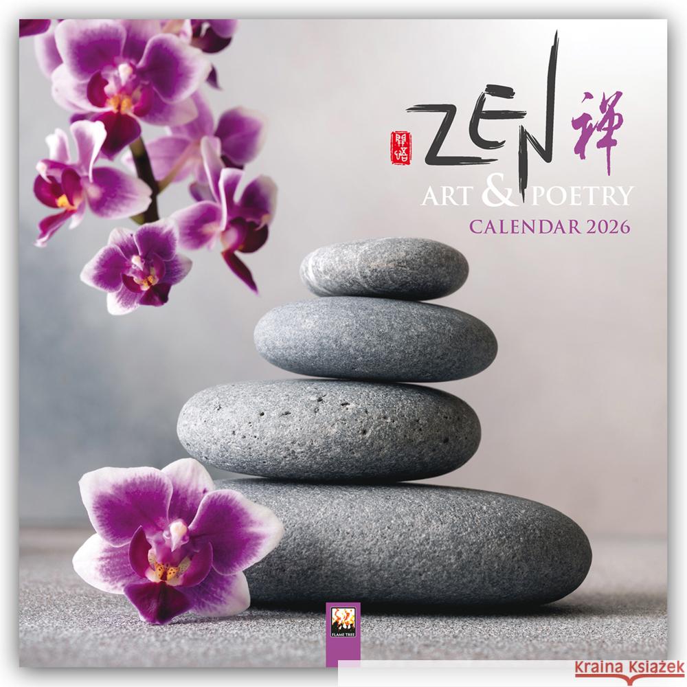 Zen Art & Poetry Wall Calendar 2026 (Art Calendar) Flame Tree Studio 9781835623275