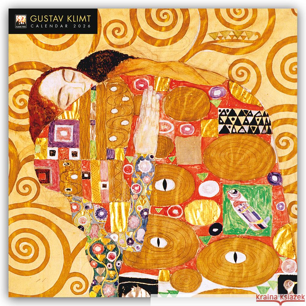 Gustav Klimt Wall Calendar 2026 (Art Calendar) Flame Tree Studio 9781835623459 Flame Tree Publishing