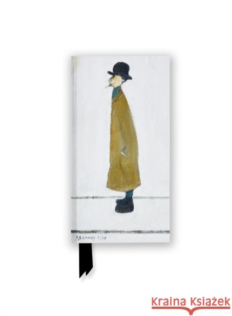L.S. Lowry: Gentleman Looking at Something (Foiled Slimline Journal) Flame Tree Studio 9781835625286 Flame Tree Gift