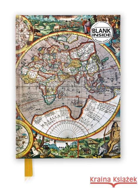 Antique Map (Foiled Blank Journal) Flame Tree Studio 9781835625835 Flame Tree Gift