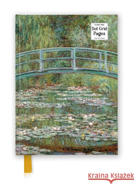 Claude Monet: Bridge over a Pond of Water Lilies (Foiled Dot Grid Journal)  9781835626108 Flame Tree Gift