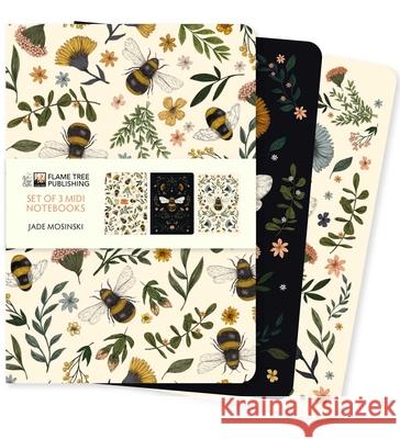 Jade Mosinski Set of 3 MIDI Notebooks Flame Tree Studio 9781835627372 Flame Tree Gift