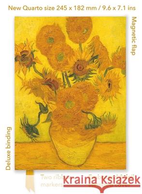 Vincent Van Gogh: Sunflowers (Foiled Quarto Journal) Flame Tree Studio 9781835627396 Flame Tree Gift