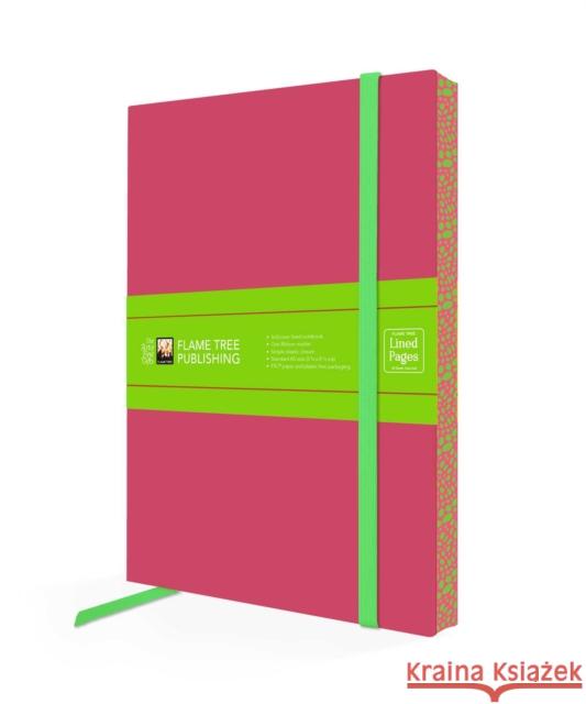 Lipstick Pink Artisan Paperback Notebook Flame Tree Studio 9781835627518 Flame Tree Gift