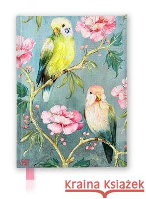 Sophie Adde: Two Parakeets (Foiled Journal) Flame Tree Studio 9781835627570 Flame Tree Gift