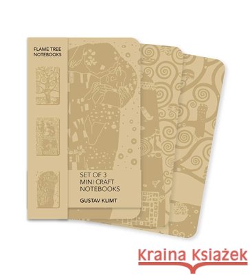 Gustav Klimt Set of 3 Mini Craft Notebooks  9781835628416 Flame Tree Publishing