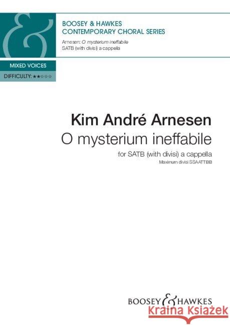 O mysterium ineffabile  9781835680919 Schott Music, Mainz