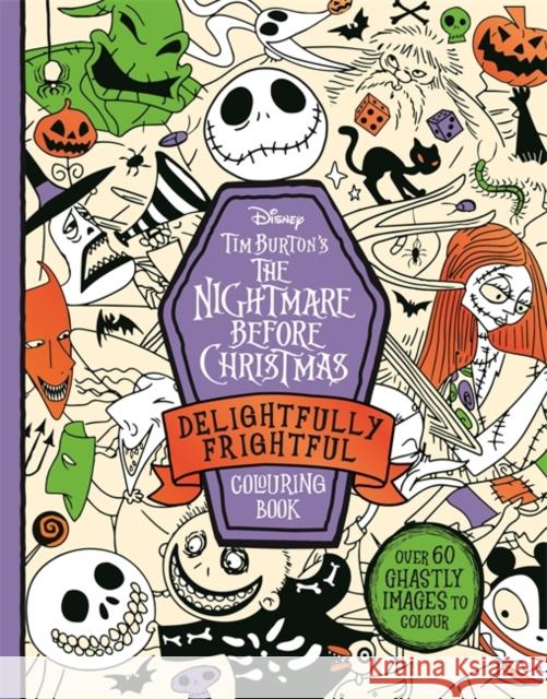 Disney Tim Burton's The Nightmare Before Christmas Delightfully Frightful Colouring Book Walt Disney 9781835870716