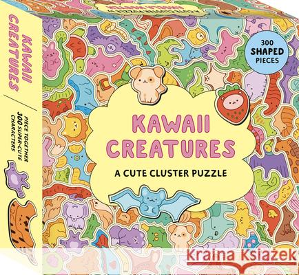 Kawaii Creatures: A Cute Cluster Puzzle: 300 Shaped Pieces Angela Nguyen 9781836001669 Kaddo