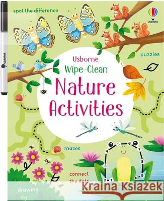 Wipe-Clean Nature Activities Kirsteen Robson Manuela Berti 9781836051121 Usborne Books
