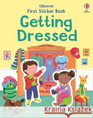 First Sticker Book Getting Dressed Jessica Greenwell Joanne Partis 9781836052999 Usborne Books