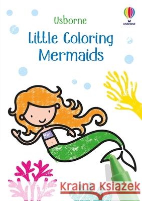 Little Coloring Mermaids Matthew Oldham Jenny Addison 9781836053361 Usborne Books