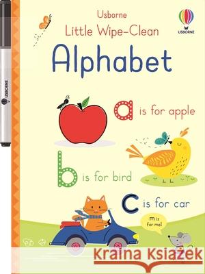 Little Wipe-Clean Alphabet Felicity Brooks Malu Lenzi 9781836053828 Usborne Books