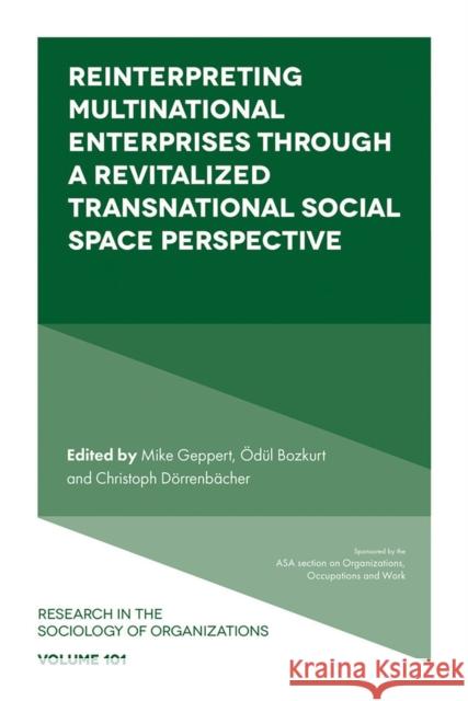 Reinterpreting Multinational Enterprises through a Revitalized Transnational Social Space Perspective  9781836081692 Emerald Publishing Limited